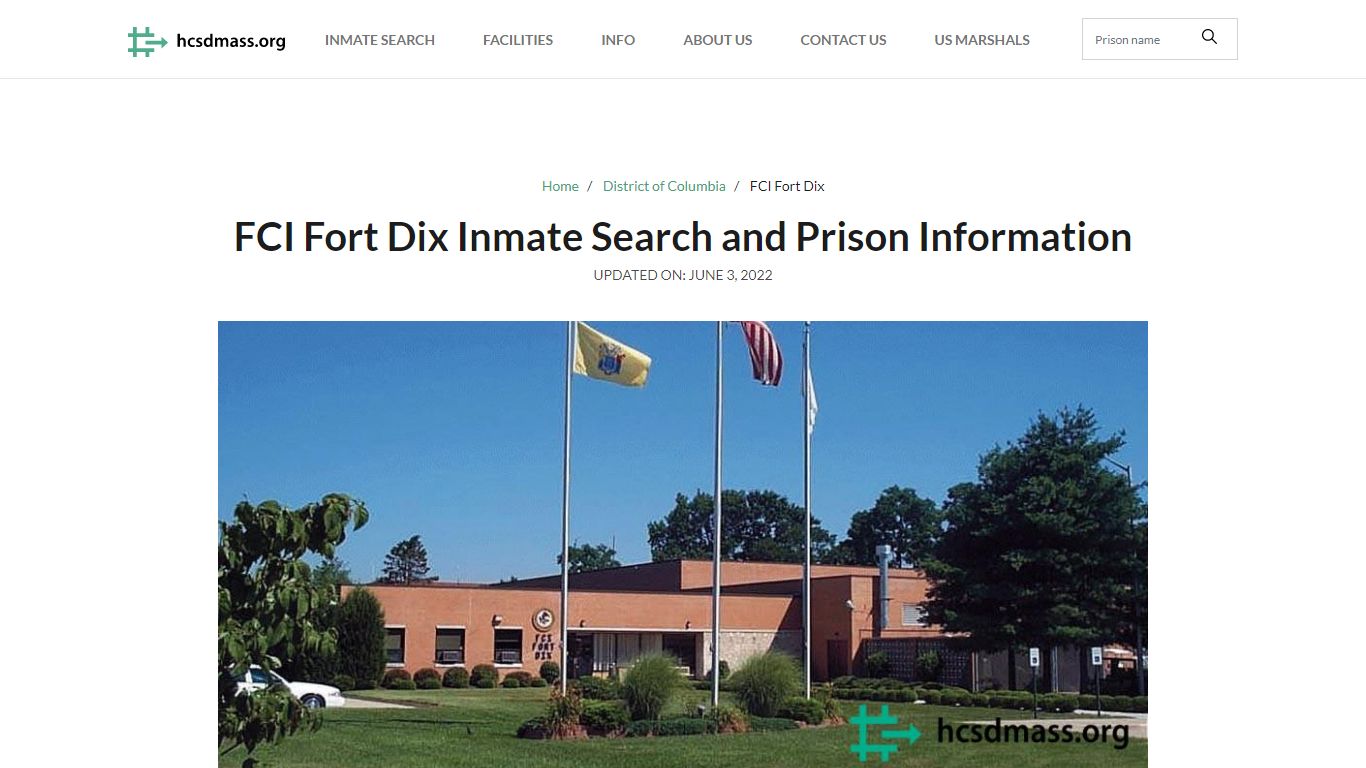 FCI Fort Dix Inmate Search, Visitation, Phone no ...