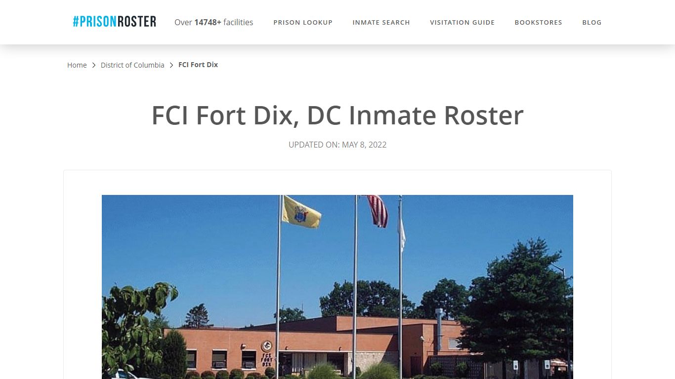 FCI Fort Dix, DC Inmate Roster - Nationwide Inmate Search